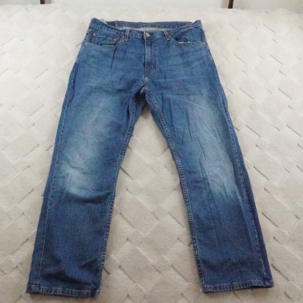 Levi's 559 Loose Straight Leg Jean Mens 36x29 Whiskered Medium StoneWash
